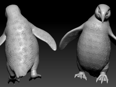 Penguin model - wingless bird statue Urban vibes Model Cetak 3D