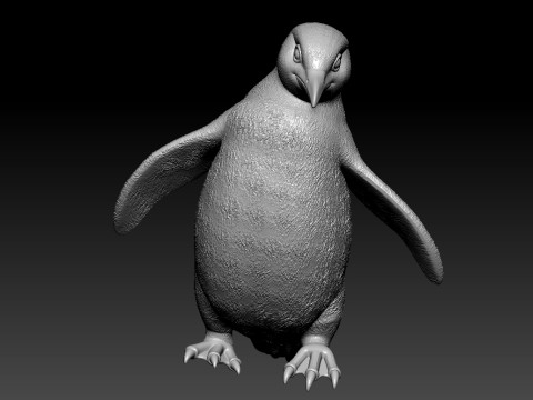 Penguin model - wingless bird statue Urban vibes Model Cetak 3D