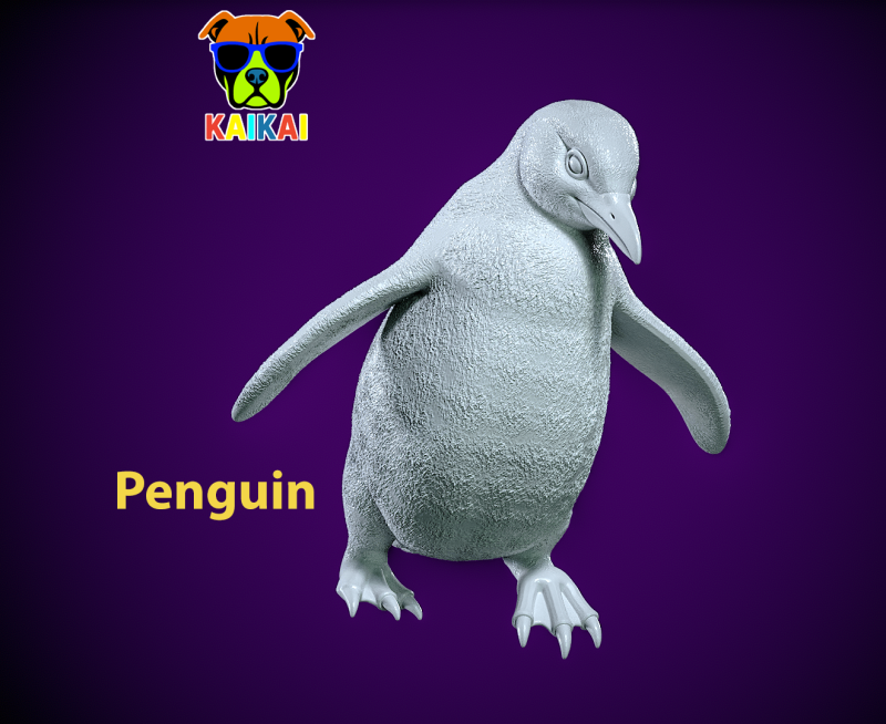 Penguin model - wingless bird statue Urban vibes Model Cetak 3D .c4d .max .obj .3ds .fbx .stl .blend 