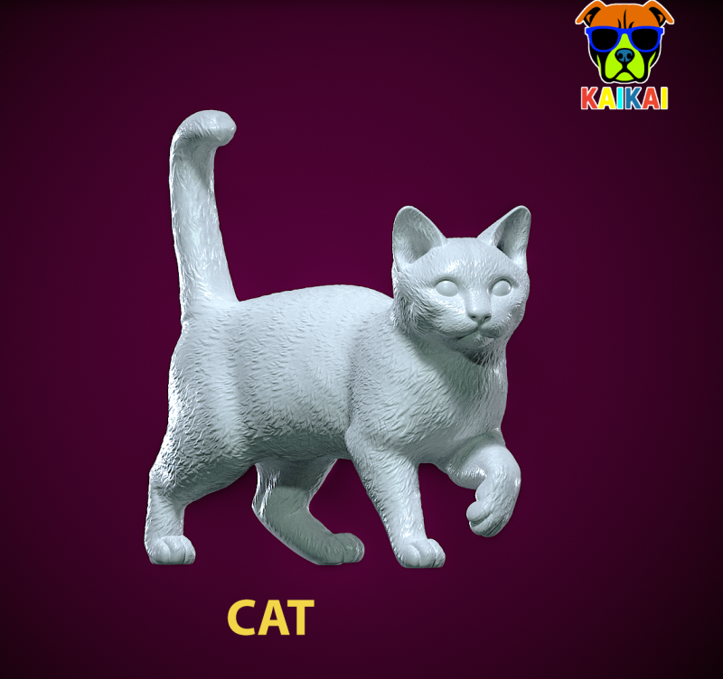 Urban Cat Steps statue - 3D print 3D Принт Модель .c4d .max .obj .3ds .fbx .stl .blend
