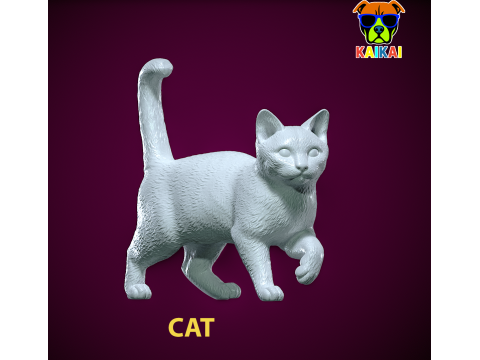 Urban Cat Steps statue - 3D print Modelo de Impressão 3D