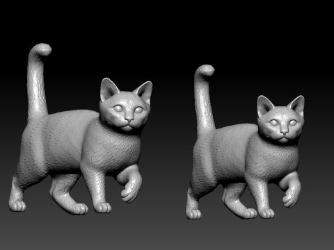 Urban Cat Steps statue - 3D print 3D Принт Модель