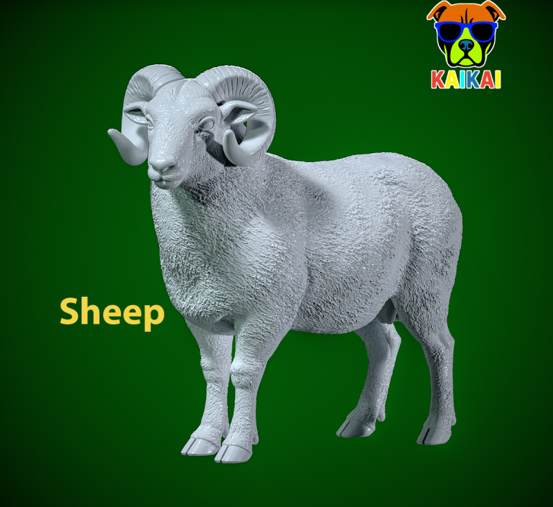 Sheep model - Goat statue urban vibes Modello di stampa 3D .c4d .max .obj .3ds .fbx .stl .blend