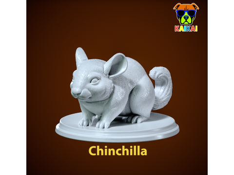 Chinchilla model urban vibes 3Dプリントモデル