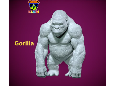 Est&aacute;tua de gorila - modelo kingkong Vibra&ccedil;&otilde;es urbanas Modelo de Impressão 3D