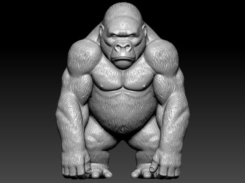 Gorilla statue - kingkong model Urban vibes 3D 打印模型