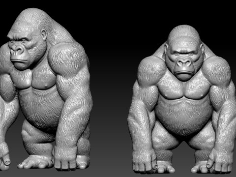 Gorilla statue - kingkong model Urban vibes 3D 打印模型