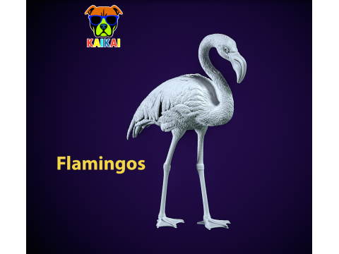 Crane model - flamingos urban vibes 3D Print Model