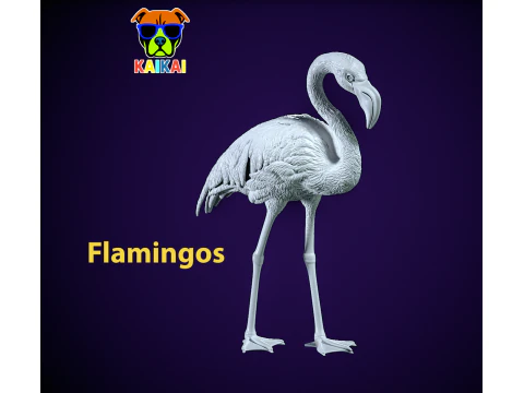 Модель журавля - міські атмосфери фламінго 3D Принт Модель