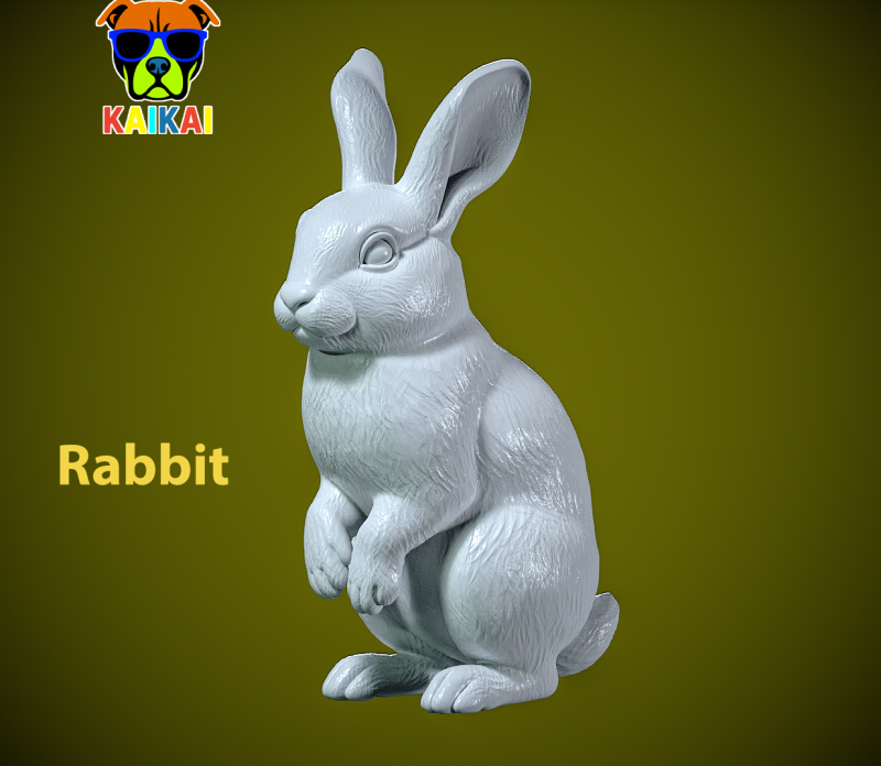 Rabbit rex model urban vibes Model Cetak 3D .c4d .max .obj .3ds .fbx .stl .blend 