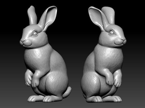 Rabbit rex model urban vibes Model Cetak 3D