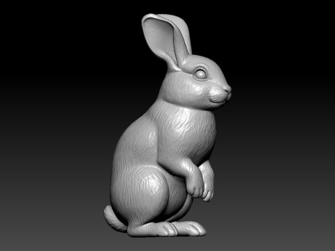 Rabbit rex model urban vibes Model Cetak 3D
