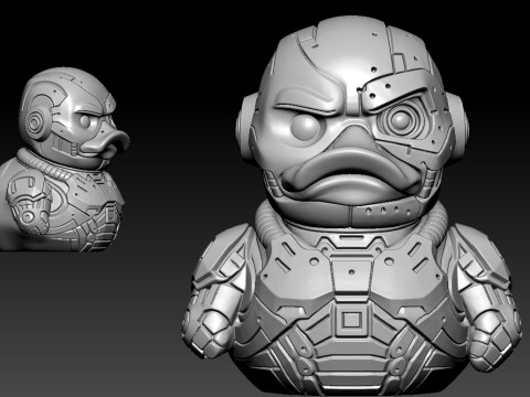 Cyborg Duck Urban vibes Modelo de Impressão 3D