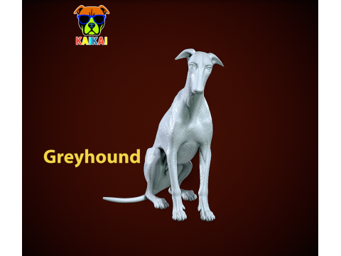 Greyhound Dog model - 3D print 3D Print Model