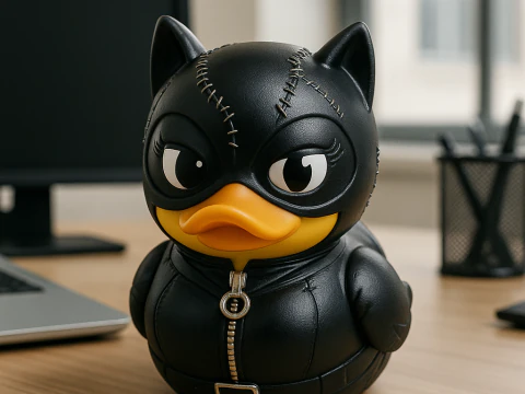 Suasana perkotaan Catwoman DC Model Cetak 3D