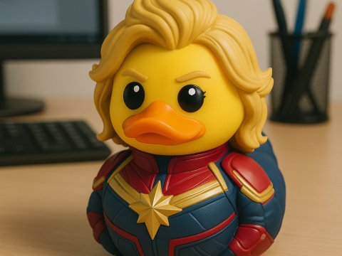 Captain Marvel model Urban vibes 3D Print Model