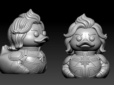 Captain Marvel model Urban vibes 3D Print Model