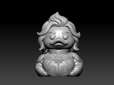 Captain Marvel model Urban vibes 3D Print Model