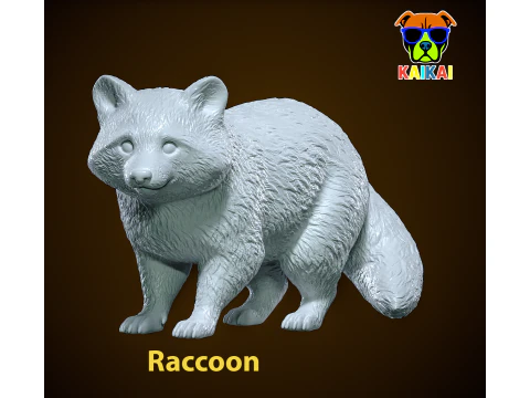 Модель єнота - Міська атмосфера - 3D друк 3D Принт Модель