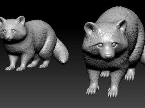 Raccoon species model - Urban vibes - 3D print 3D-Druckmodell