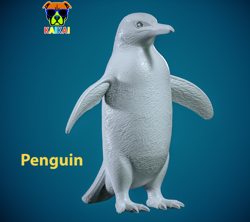 Emperor T-Penguin model - 3D print 3D प्रिंट मॉडल .c4d .max .obj .3ds .fbx .stl .blend