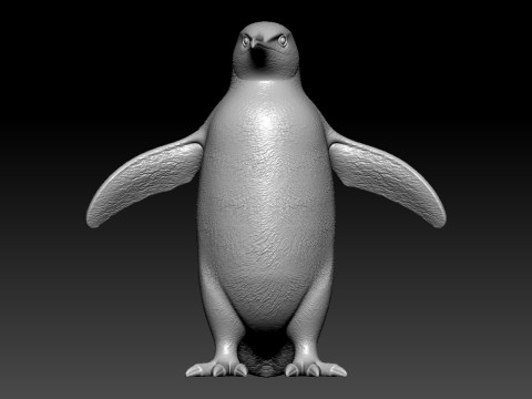 Emperor T-Penguin model - 3D print 3D प्रिंट मॉडल