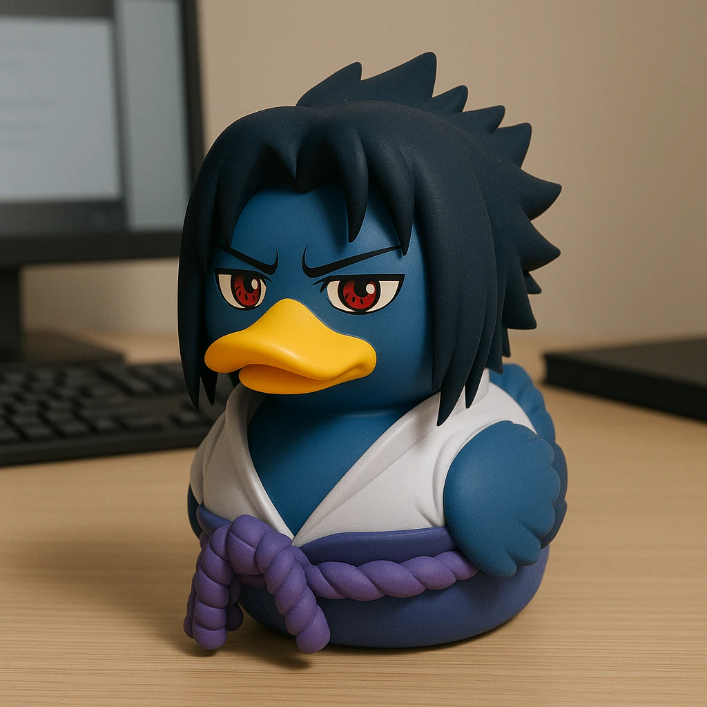 Rubber Duck - Uchiha sasuke model - 3d print 3D Print Model .c4d .max .obj .3ds .fbx .stl .blend 