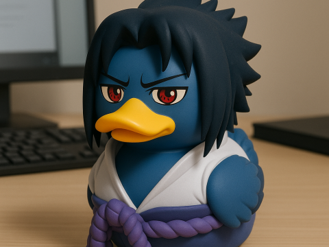 Rubber Duck - Uchiha sasuke model - 3d print 3D Baskı Modeli