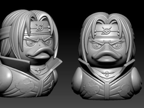 Rubber Duck - Uchiha itachi Naruto- 3d print 3Dプリントモデル