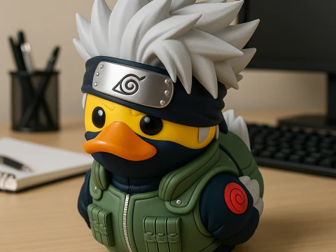 Gummiente - Hatake Kakashi Modell - 3D-Druck 3D Druckmodell