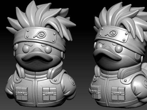 Rubber Duck - Hatake Kakashi model - 3d print 3D 打印模型