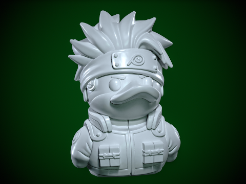 Rubber Duck - Hatake Kakashi model - 3d print 3D 打印模型
