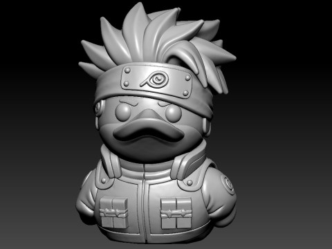Rubber Duck - Hatake Kakashi model - 3d print 3D 打印模型