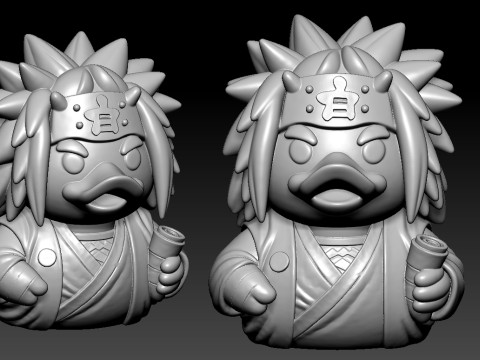 Rubber Duck - Jiraiya Naruto- 3d print 3Dプリントモデル