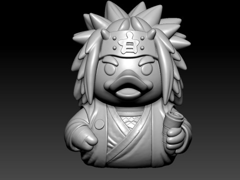 Rubber Duck - Jiraiya Naruto- 3d print 3Dプリントモデル