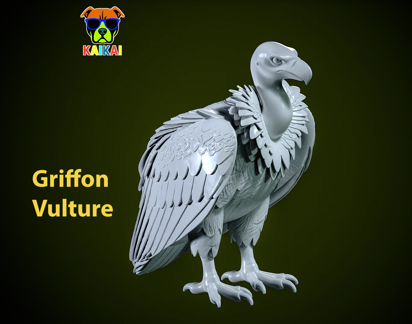 Griffon Vulture model - 3D print 3D Print Model .c4d .max .obj .3ds .fbx .stl .blend 