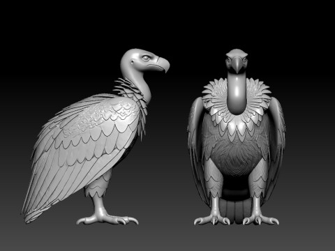 Griffon Vulture model - 3D print 3D Принт Модель