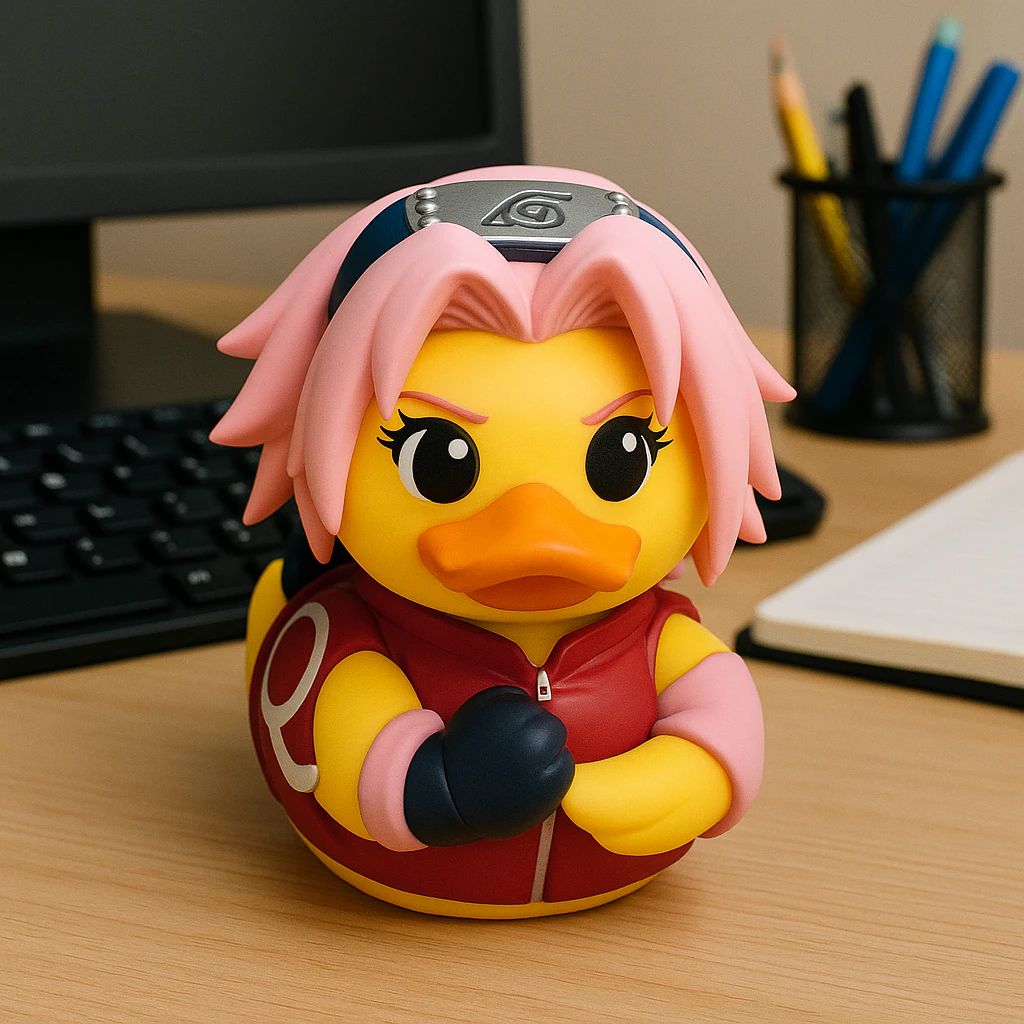 Rubber Duck - Haruno Sakura Naruto- 3d print 3D Print Model .c4d .max .obj .3ds .fbx .stl .blend 
