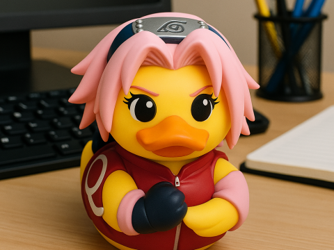 Rubber Duck - Haruno Sakura Naruto- 3d print 3D-Druckmodell