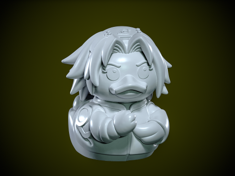 Rubber Duck - Haruno Sakura Naruto- 3d print 3D Baskı Modeli