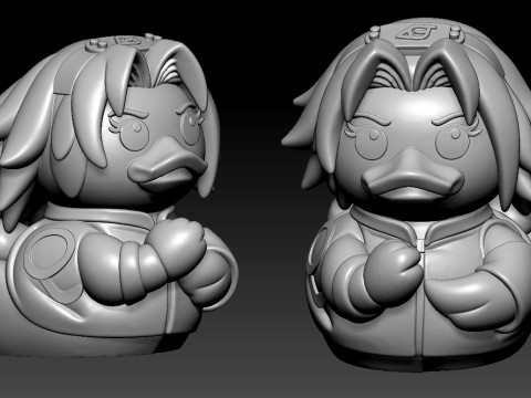Rubber Duck - Haruno Sakura Naruto- 3d print 3D Baskı Modeli