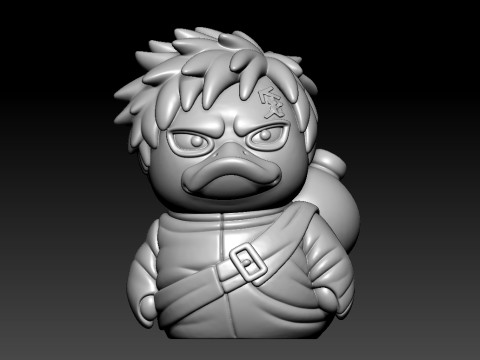 Rubber Duck - Gara Naruto- 3D Print Modelo de impresión 3D