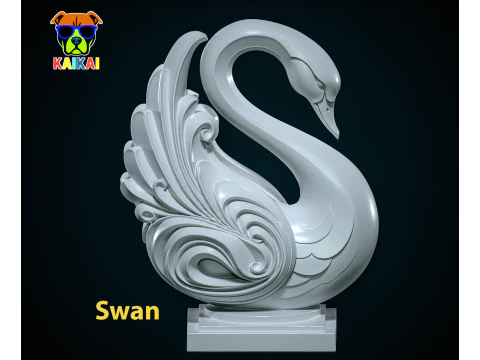Модель лебедя - декор - 3D друк 3D Принт Модель