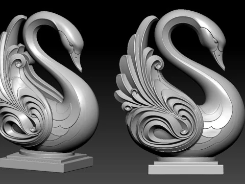 Swan model - decoration - 3D print 3D Print Model