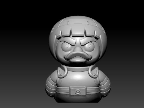 Rubber Duck - Rock Lee model - 3d print 3D 프린트 모델