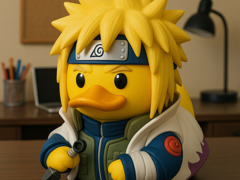 Rubber Duck - Minato Namikaze Naruto- 3d print 3D Print Model