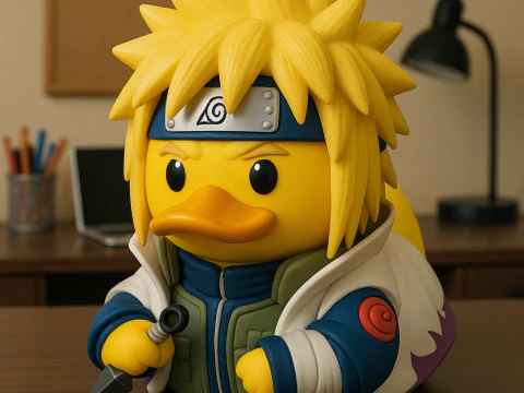 Paperella di gomma - Minato Namikaze Naruto - stampa 3d Modello di stampa 3D