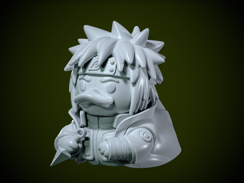 Rubber Duck - Minato Namikaze Naruto- 3d print Modelo de Impressão 3D