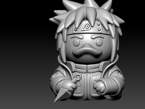 Rubber Duck - Minato Namikaze Naruto- 3d print Modelo de Impressão 3D