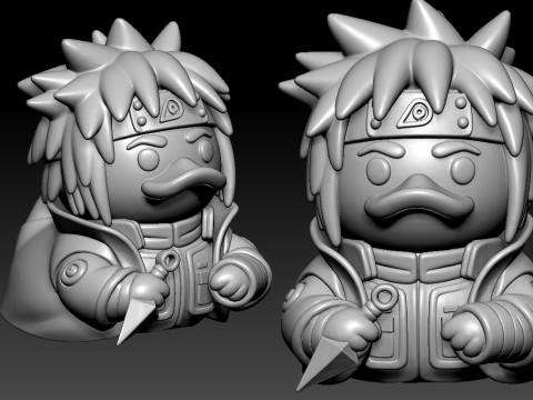 Rubber Duck - Minato Namikaze Naruto- 3d print Modelo de Impressão 3D